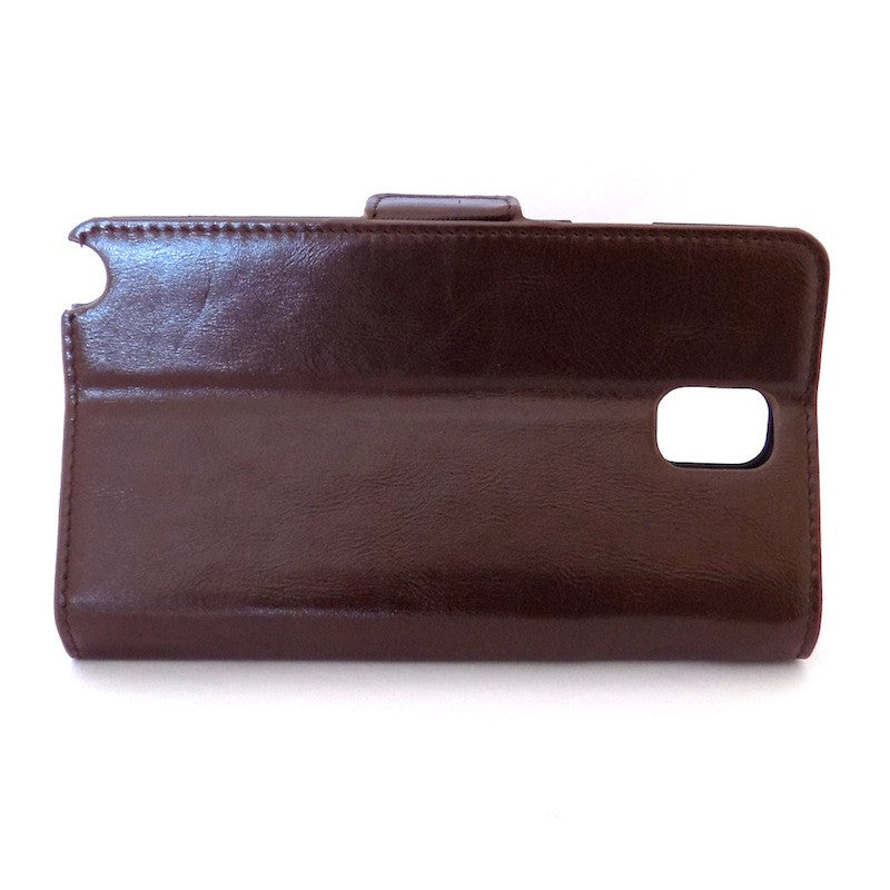 Bracevor Executive Brown Samsung Galaxy Note 3 Leather Wallet Case 4