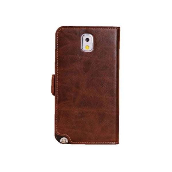Bracevor Executive Brown Samsung Galaxy Note 3 Wallet Leather Case 2