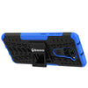 Bracevor Shockproof Xiaomi Redmi Note 9 Hybrid Kickstand Back Case Defender Cover - Blue