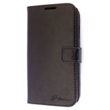 Deluxe Black Samsung Galaxy S4 i9500 Wallet Leather Case