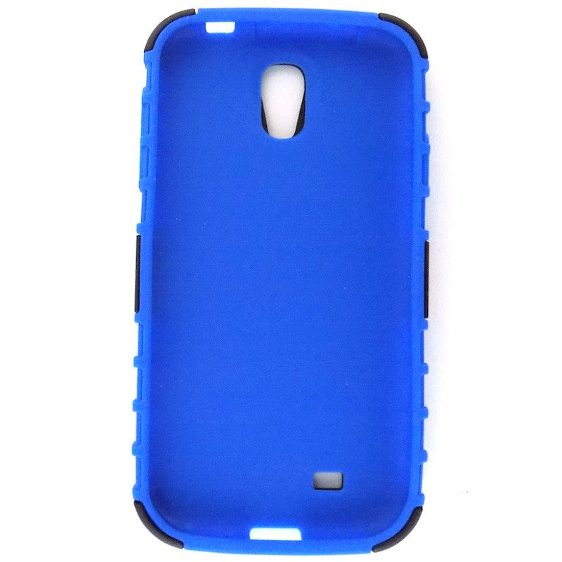 Bracevor Rugged Armor Hybrid Kickstand Case Cover for Samsung Galaxy S4 i9500 - Blue