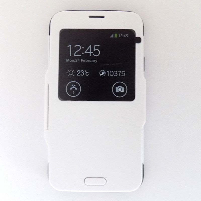 Bracevor S View Armor Flip Case for Samsung Galaxy S5 i9600 - White 2