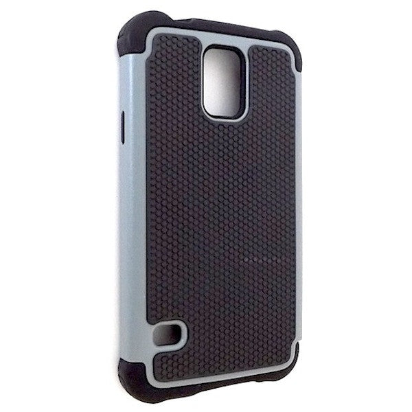 Bracevor Triple Layer Defender Back Case Cover for Samsung Galaxy S5 i9600 - Grey