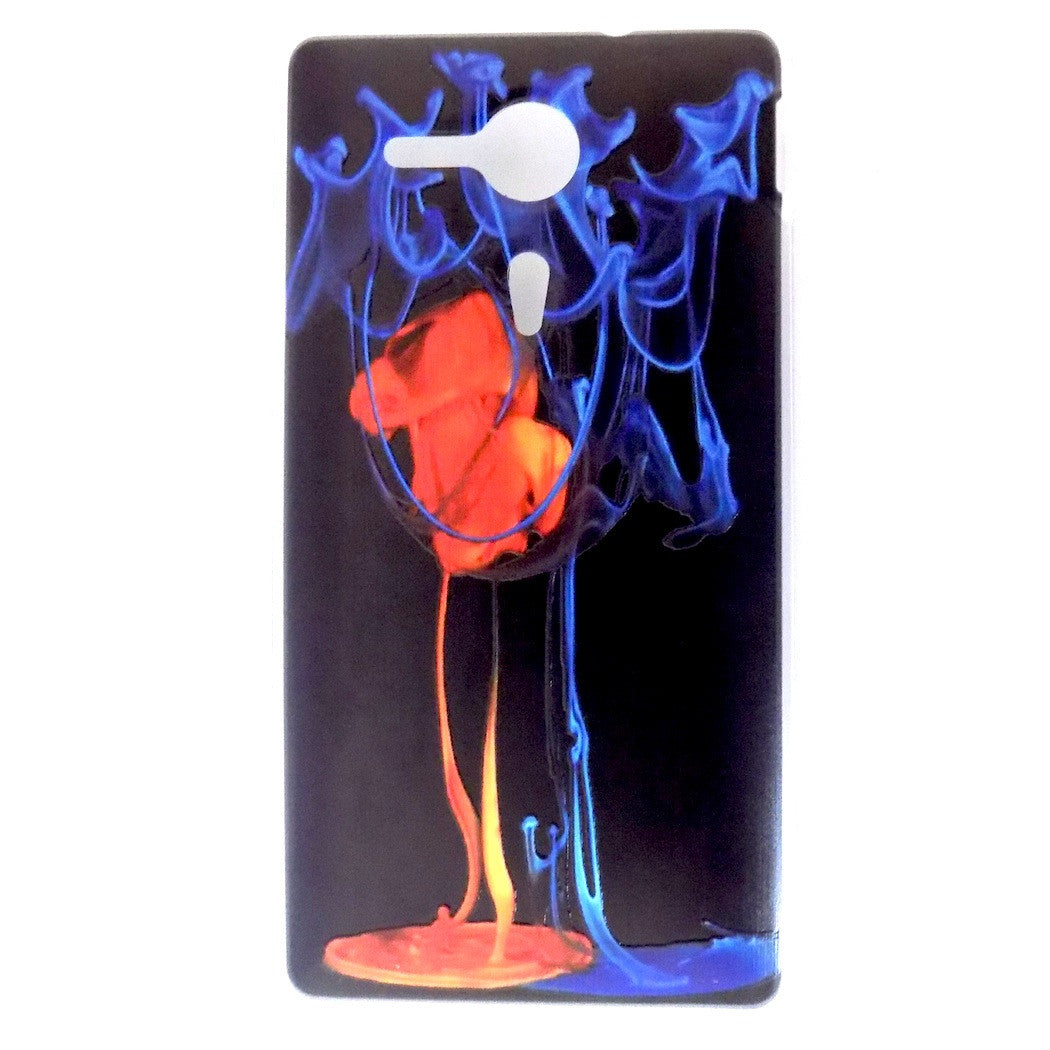 Bracevor Fire and Ice Design Hard Back Case for Sony Xperia SP