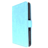 Turquoise Blue Sony Xperia Z L36H Wallet Leather Case