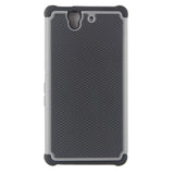 Triple Layer Defender Back Case for Sony Xperia Z L36H - Grey